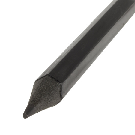 Карандаш чернографитный STAFF "College" BLP-712, 1 шт., НВ, с ластиком, пластик, корпус черный, 181712 - Карандаши чернографитные