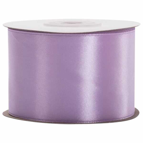 Лента атласная ширина 50 мм, длина 23 м, сиреневая, BRAUBERG, 591529 - Ленты для декора, рукоделия и упаковки подарков