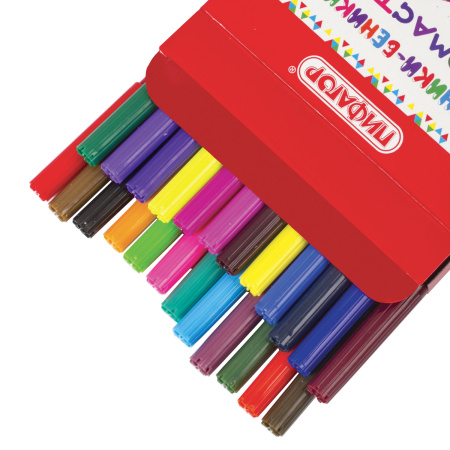 Фломастеры ПИФАГОР "ЭНИКИ-БЕНИКИ", 24 цвета, вентилируемый колпачок, 151403 - Фломастеры классические