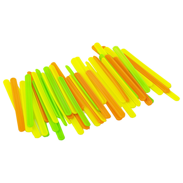 Счетные палочки ЮНЛАНДИЯ "ЛЁГКИЙ СЧЁТ", 50 штук, ассорти, в пластиковом пенале, 104754 - Счетные палочки и счеты