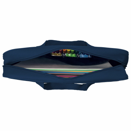 Папка на молнии с ручками BRAUBERG А4, 1 отделение, полиэстер, 80 мм, "Future", 270965 - Папки-сумки с ручками