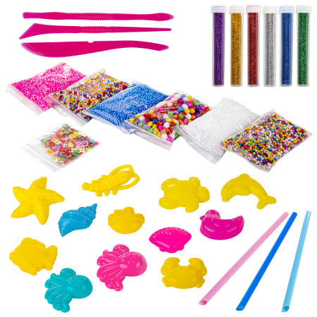 Набор слаймов 26 цветов, 31 аксессуар, в колорбоксе, ЮНЛАНДИЯ, 663776 - Игрушки релаксирующие