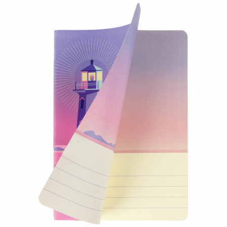 Тетради 40 л. в линию обложка SoftTouch, НАБОР 3 шт., бежевая бумага 70 г/м2, сшивка, А5 (147х210 мм), ПУТЕШЕСТВИЕ, BRAUBERG, 403799 - Тетради 40-48 листов