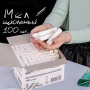 Мел белый ЮНЛАНДИЯ (Алгем), натуральный, набор 100 штук, квадратный, 229070 - Мелки