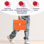 Папка-портфель пластиковая BRAUBERG "JOY", А4 (330х245х35 мм), 13 отделений, с окантовкой, оранжевая, 227975 - Портфели пластиковые