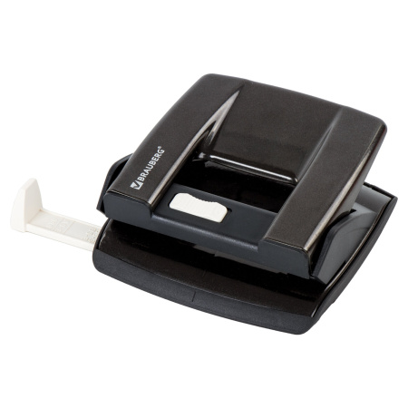 Дырокол металлический BRAUBERG "ULTRA", до 20 листов, черный, 228758 - Дыроколы настольные