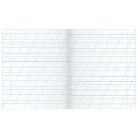 Тетрадь ЗЕЛЁНАЯ обложка 12 л., косая линия с полями, офсет, "Маяк", 1 шт, Т5012Т2 4Г - Тетради 12-24 листов