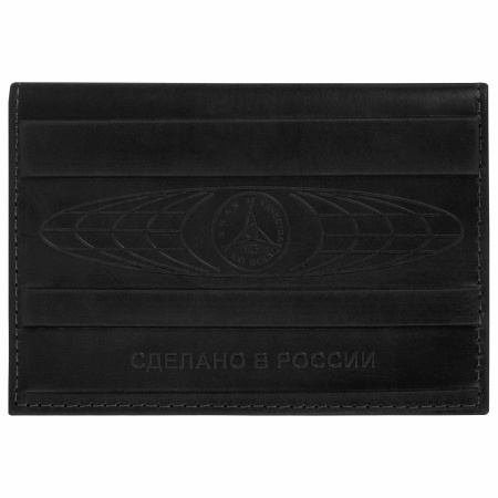 Обложка для паспорта натуральная кожа краст, герб РФ + "ПАСПОРТ РОССИЯ", черная, BRAUBERG, 238209 - Обложки для паспорта