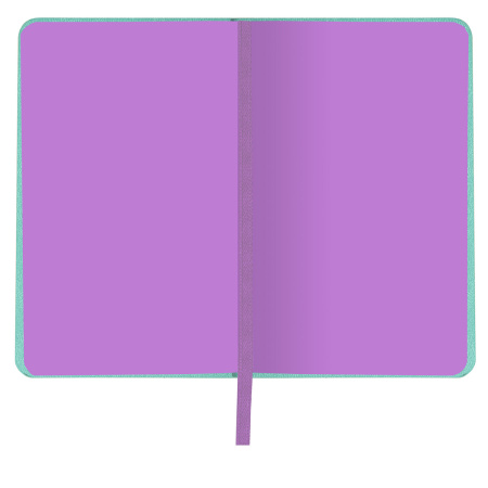 Блокнот МАЛЫЙ ФОРМАТ (100x150 мм) А6, BRAUBERG "Metropolis Mix", под кожу, 80 л., клетка, мятный, 113330 - Бизнес-блокноты и бизнес-тетради