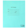 Тетрадь ЗЕЛЁНАЯ обложка 12 л., клетка с полями, офсет, "ПЗБМ", 19995 - Тетради 12-24 листов