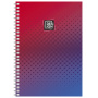 Тетрадь А4, 80 л., ПЗБМ, гребень, клетка, фольга, TWIN лак, "Градиент" (4 вида), 028160 - Тетради формата А4