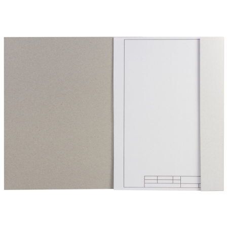 Папка для черчения А4, 210х297 мм, 10 л., 160 г/м2, рамка вертикальный штамп, ПИФАГОР, 129231 - Альбомы и папки для черчения