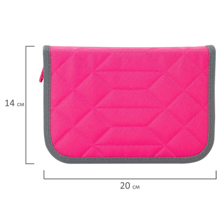 Пенал TIGER FAMILY с наполнением, 1 отделение, 2 откидные планки, 31 предмет, "Pink Lemonade", 20х14х4 см, 228950, TGRW-012C1 - Пеналы с наполнением