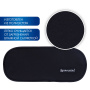 Пенал-косметичка BRAUBERG овальный, полиэстер, "Black", 22х9х5 см, 229271 - Пеналы мягкие