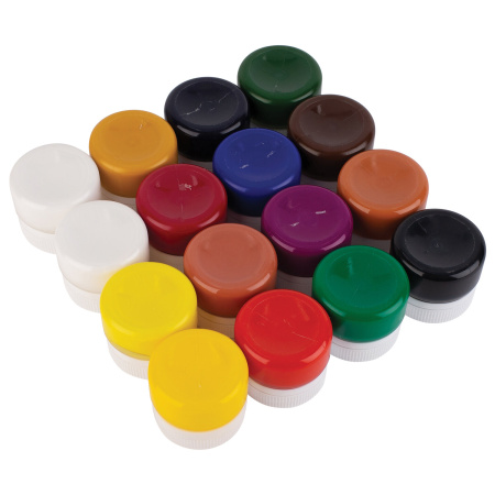 Набор гуашевых художественных красок Мастер-Класс 16 цветов по 20мл - Гуашь художественная в наборах