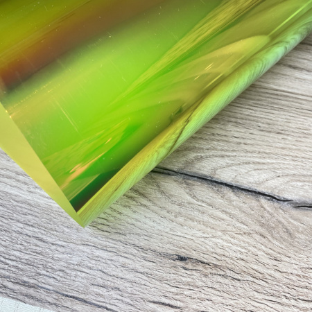 Термотрансферная пленка хамелеон, цвет зеленый, размер 24,5*25 см (Ю.Корея)