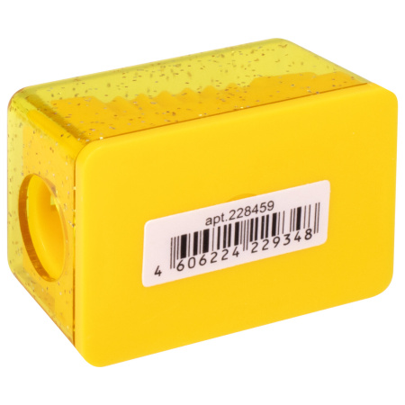 Точилка ЮНЛАНДИЯ "Космо Мини", с контейнером, пластиковая, корпус ассорти, 228459 - Точилки ручные