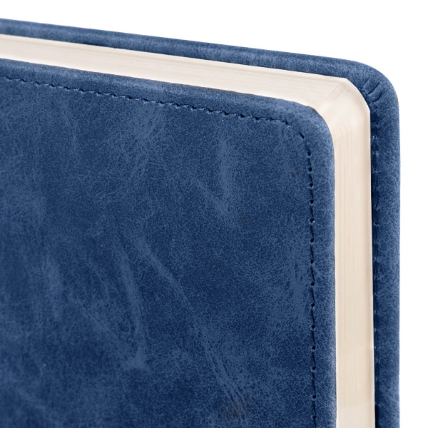 Ежедневник недатированный А5 138х213 мм BRAUBERG "Status", под кожу, 160 л., темно-синий, 113362 - Ежедневники с покрытием "под кожу и ткань"