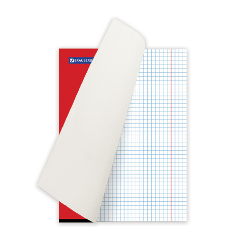 Тетрадь А5, 48 л., BRAUBERG, скоба, клетка, обложка картон, МОРДАШКА, 402045 - Тетради 40-48 листов