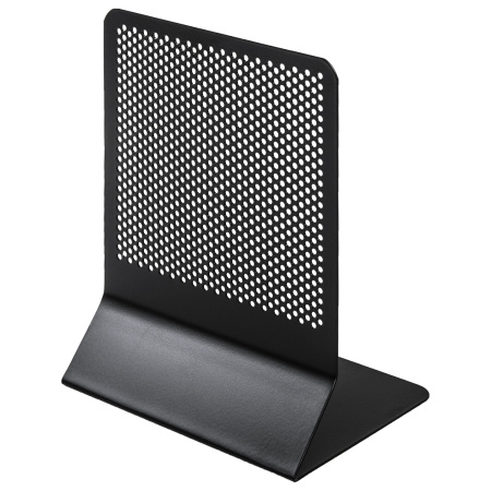 Держатель (ограничитель) подставка для книг BRAUBERG "Germanium Original", КОМПЛЕКТ 2 штуки, металл, 237978 - Подставки для книг