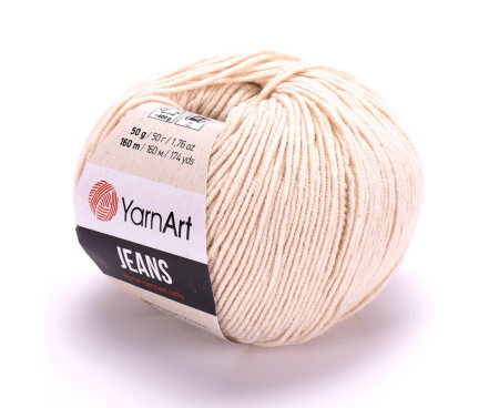 Пряжа YarnArt Jeans №05 (светло-бежевый) - 2 мотка