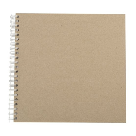 Скетчбук для графики "Сонет" на спирали, "Цветочное вдохновение", 200 г/м2, 20х20 см, 100 % целлюлоза, 20 листов, белая бумага - Альбомы, скетчбуки и бумага для графики и эскизов