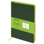 Блокнот А5 (148x218 мм), BRAUBERG "Metropolis Mix", под кожу, 80 л., клетка, темно-зеленый, 111037 - Бизнес-блокноты и бизнес-тетради