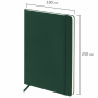 Блокнот БОЛЬШОЙ ФОРМАТ (180х250 мм) В5, BRAUBERG ULTRA, балакрон, 80 г/м2, 96 л., клетка, темно-зеленый, 113063 - Бизнес-блокноты и бизнес-тетради