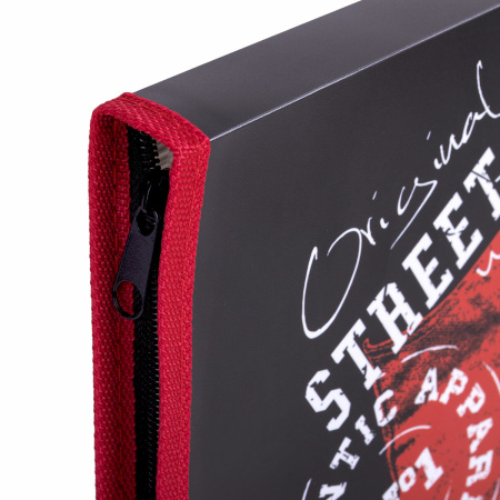 Папка для труда на молнии ЮНЛАНДИЯ А4, 1 отделение, откидная планка, органайзер, "Original", 270985 - Папки для тетрадей и уроков труда