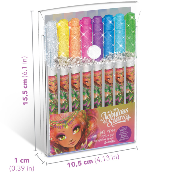 Серия: Hazelia. Набор цветных  гелевых ручек, металлик - Наборы