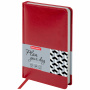 Ежедневник недатированный А5 138х213 мм BRAUBERG "Rainbow" под кожу, 136 л., красный, 111667 - Ежедневники с покрытием "под кожу и ткань"