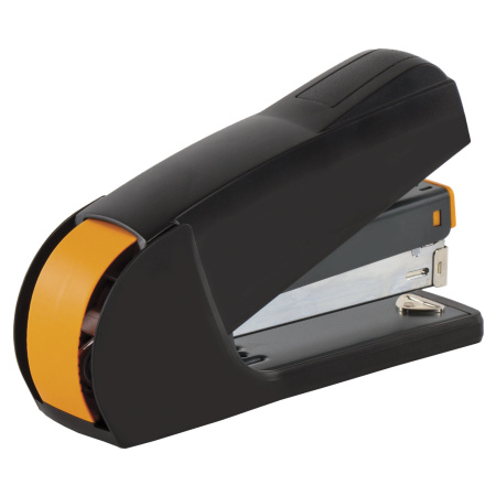 Степлер ЭНЕРГОСБЕРЕГАЮЩИЙ №24/6, 26/6 BRAUBERG "Easy Press", до 25 листов, ПОЛНОЗАГРУЗОЧНЫЙ, без усилий, 224349 - Степлеры настольные