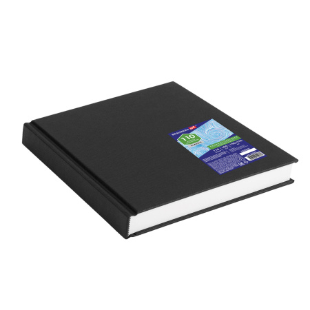 Скетчбук, слоновая кость, 100 г/м2, 190х190 мм, 110 л., книжный твердый переплет, BRAUBERG ART, 113185 - Альбомы, скетчбуки и бумага для графики и эскизов