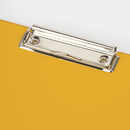 Доска-планшет BRAUBERG "Comfort" с прижимом А4 (230х350 мм), картон/ПВХ, РОССИЯ, ЖЕЛТАЯ, 222662 - Планшеты и клипборды