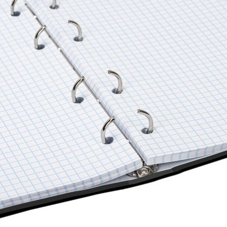 Тетрадь на кольцах А5 (165х215 мм), 160 листов, твердый картон, клетка, BRAUBERG, Idea, 404091 - Тетради на кольцах и сменные блоки к ним