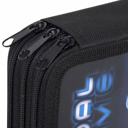 Пенал ПИФАГОР, 3 отделения, ламинированный картон, 19х11 см, "Goal", 271547 - Пеналы каркасные