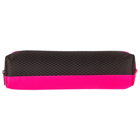 Пенал-косметичка BRAUBERG, мягкий, "Black&Bright", черно-розовый, 21х5х5 см, 229006 - Пеналы мягкие