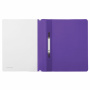 Скоросшиватель пластиковый BRAUBERG, А4, 130/180 мкм, фиолетовый, 220388 - Папки-скоросшиватели мягкие
