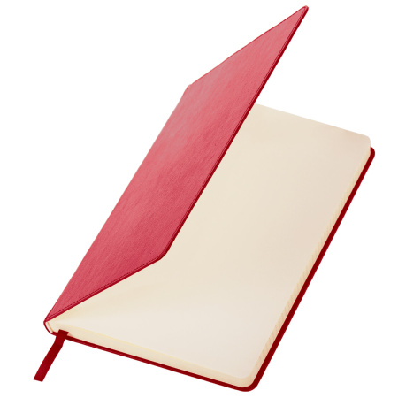 Блокнот А5 (148х218 мм), BRAUBERG "Income", 128 л., гладкий кожзаменитель, клетка, красный, 125209 - Бизнес-блокноты и бизнес-тетради