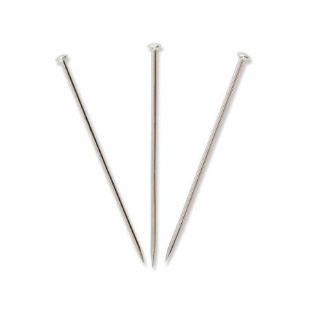 Булавки универсальные BRAUBERG, 24 мм, 500 штук в картонной коробке, 1 коробка, 220562 - Булавки