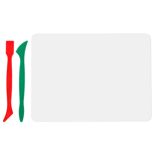 Доска для лепки А5, 205х150 мм, ПИФАГОР, белая, 2 стека, 227395 - Доски, стеки и формочки для лепки