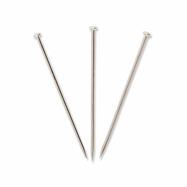 Булавки универсальные BRAUBERG, 24 мм, 500 штук в картонной коробке, 1 коробка, 220562 - Булавки