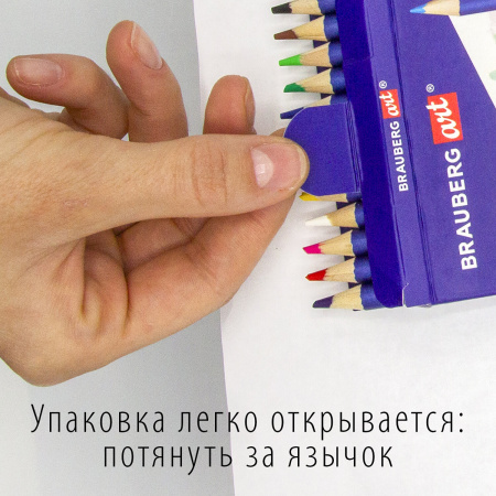 Карандаши художественные цветные BRAUBERG ART CLASSIC, 36 цветов, МЯГКИЙ грифель 3,3 мм, 181538 - Карандаши цветные и акварельные профессиональные
