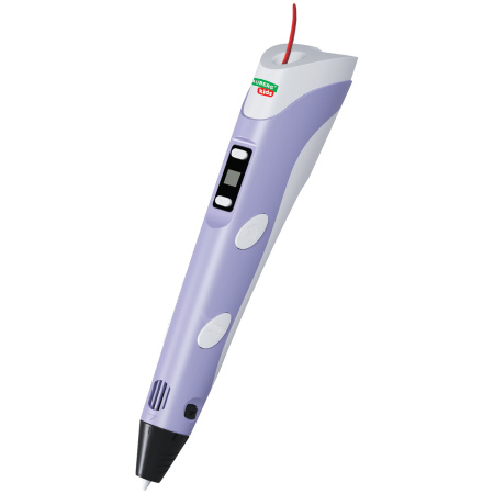 Ручка 3D с трафаретами PLA - пластиком и термоковриком BRAUBERG KIDS, 665188 - 3D-ручки