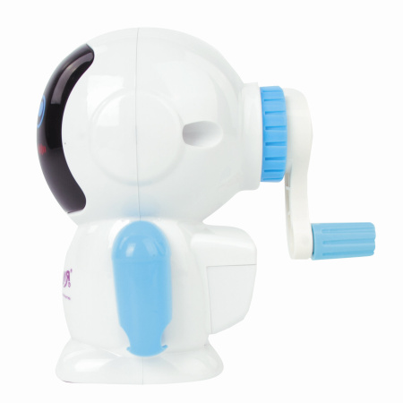 Точилка механическая ЮНЛАНДИЯ "Юнландик в Космосе", корпус белый с голубым, 228486 - Точилки механические