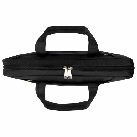 Сумка-портфель BRAUBERG с отделением для ноутбука 15,6", "Chance", 3 кармана, черная, 40х30х4 см, 240458 - Сумки деловые с отделением для ноутбука и планшета