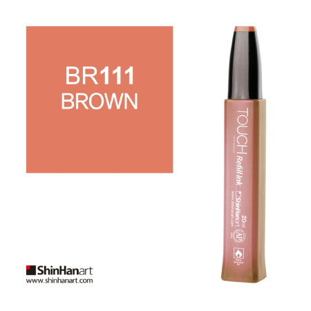 Чернила спиртовые ShinHan TOUCH для маркеров 20мл BR111 Коричневый