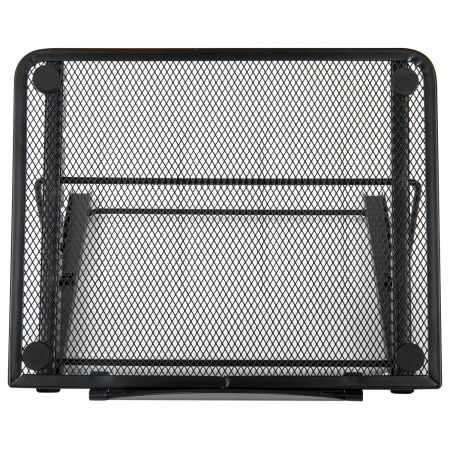 Подставка для книг, ноутбуков, планшетов, BRAUBERG "Germanium", 240х195х20 мм, черная, металл, 237987 - Подставки для книг