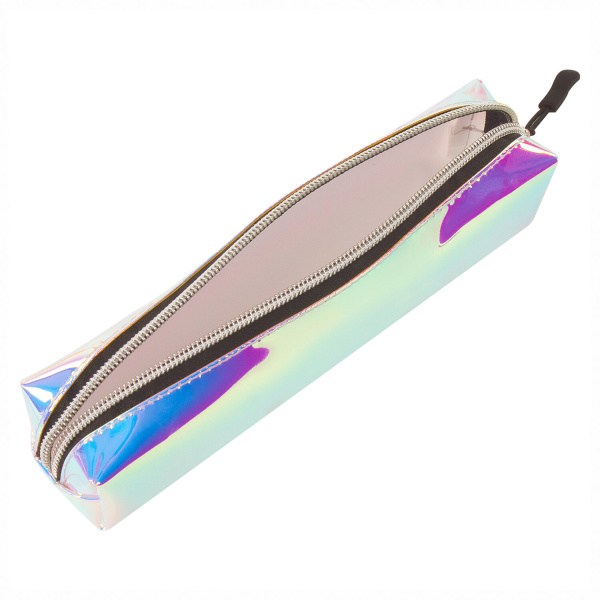 Пенал-косметичка BRAUBERG прямоугольный, зеркальный, мягкий, "Pearl", 21х5х5 см, 229248 - Пеналы мягкие