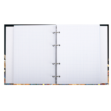 Тетрадь на кольцах А5 (175х215 мм), 240 листов, твердый картон, клетка, BRAUBERG, Идиллия, 404095 - Тетради на кольцах и сменные блоки к ним